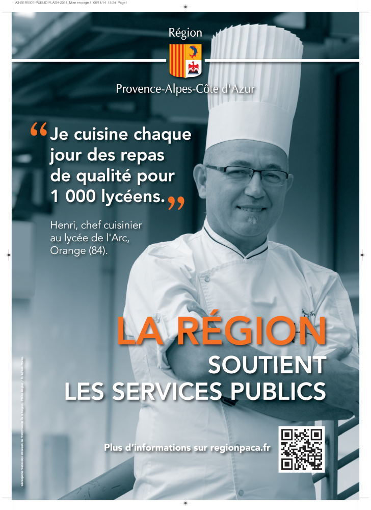 region-sud-cintas-flores-affiche campagne rentree