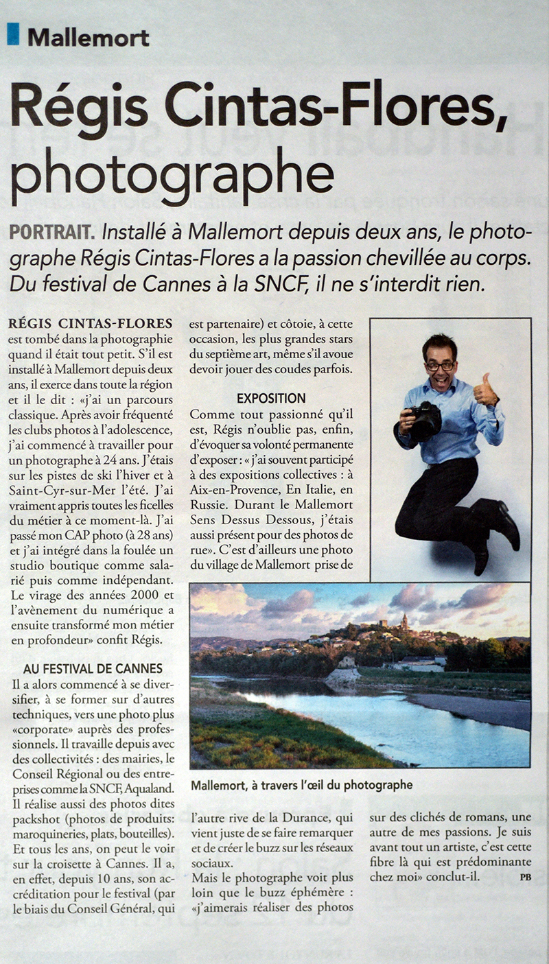 Philippe BEAL-article-presse-photo P.Urvoy-R.Cintas-Flores