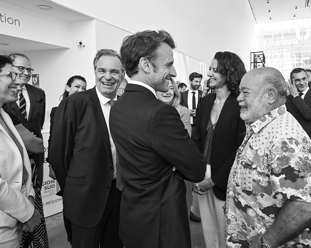 Renaud-Muselier-Emmanuel-Macron-Henri-Cosquer