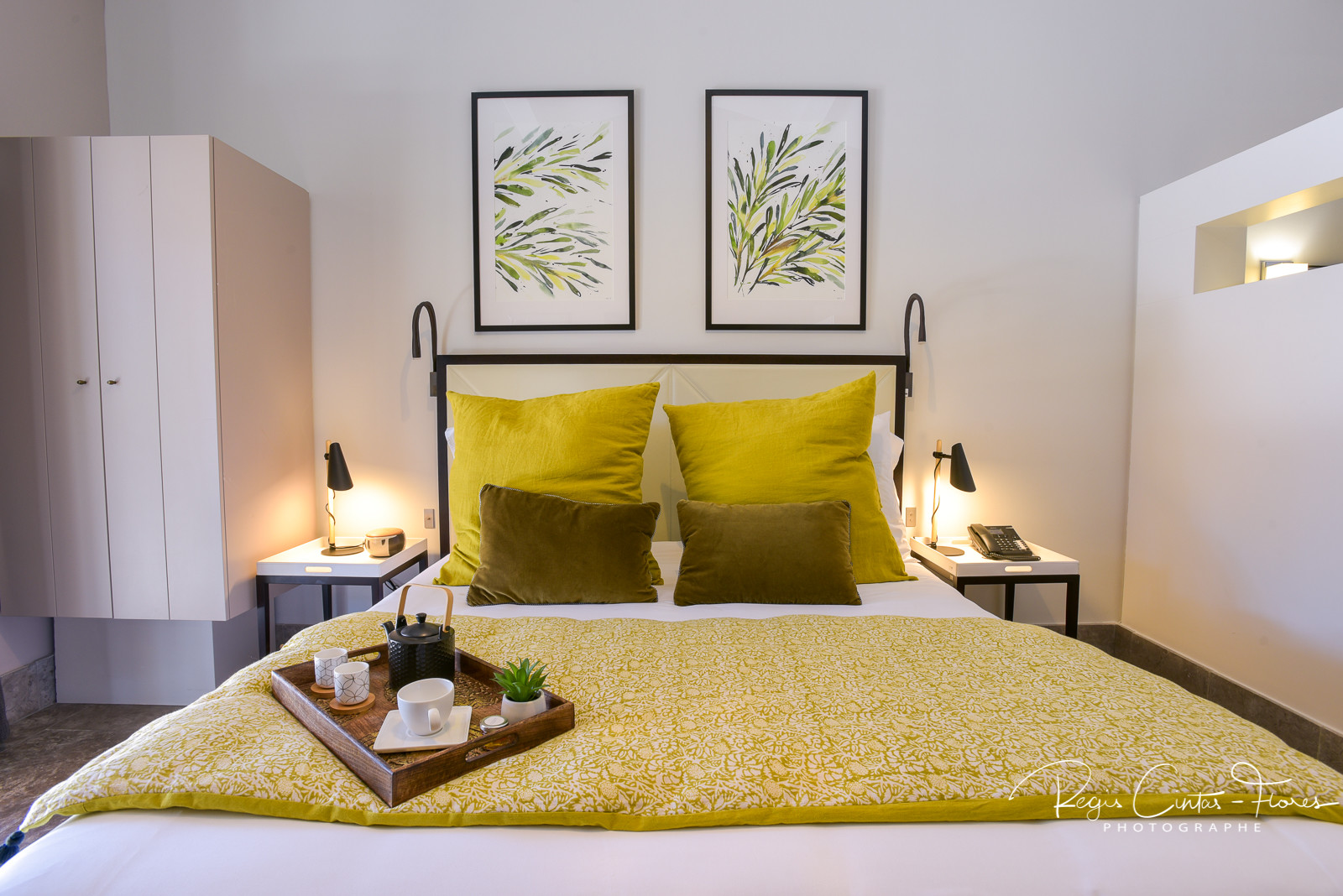 Photographie de chambre, Domaine La Pierre Blanche, Eygalières.